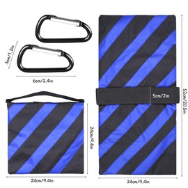 Sandbags for Photography Sandbags Sandbag with Carabiner Empty Sandbag for Photography Lamp Tripod Light Stand Tripod Pack of 2 (Blue)
