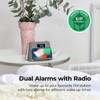 i-box Alarm Clocks Bedside, Alarm Clock with Wireless Charging, Bluetooth