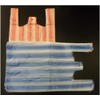 EPOSGEAR Candy Stripe Plastic Vest Carrier Shopping Bags (Medium -