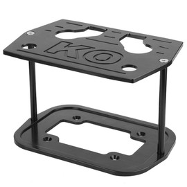 Top Battery Tray,Trays Battery Tray Battery Holder Battery Mounting Bracket Stainless Steel Battery Tray Hold Down for Optima 34/78 Battery Red Yellow Top (Black)