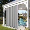 BONZER Wide Waterproof Outdoor Curtains for Patio Heavy Privacy Sunlight