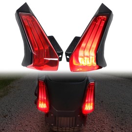CPOWACE Tail Light for Ryker, LED Red Taillight Brake Light Compatible with Can-Am Ryker 600 900 & Ryker Rally 2019-2023 Accessories Replace #710005284, 710005285 (2PCS)