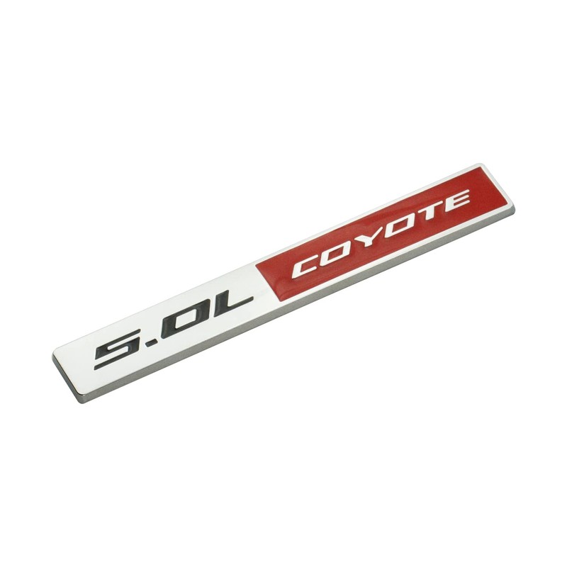 2Pcs 5.0L Coyote Emblem 3D Metal Badge V8 Engine Trunk