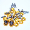 20X Gold Billet Aluminum Fender/Bumper Washer/Bolt Engine Bay Dress UP