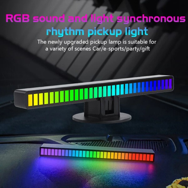 Unbranded RGB 32-LED Car Interior Atmosphere Light USB Rhythm Lamp