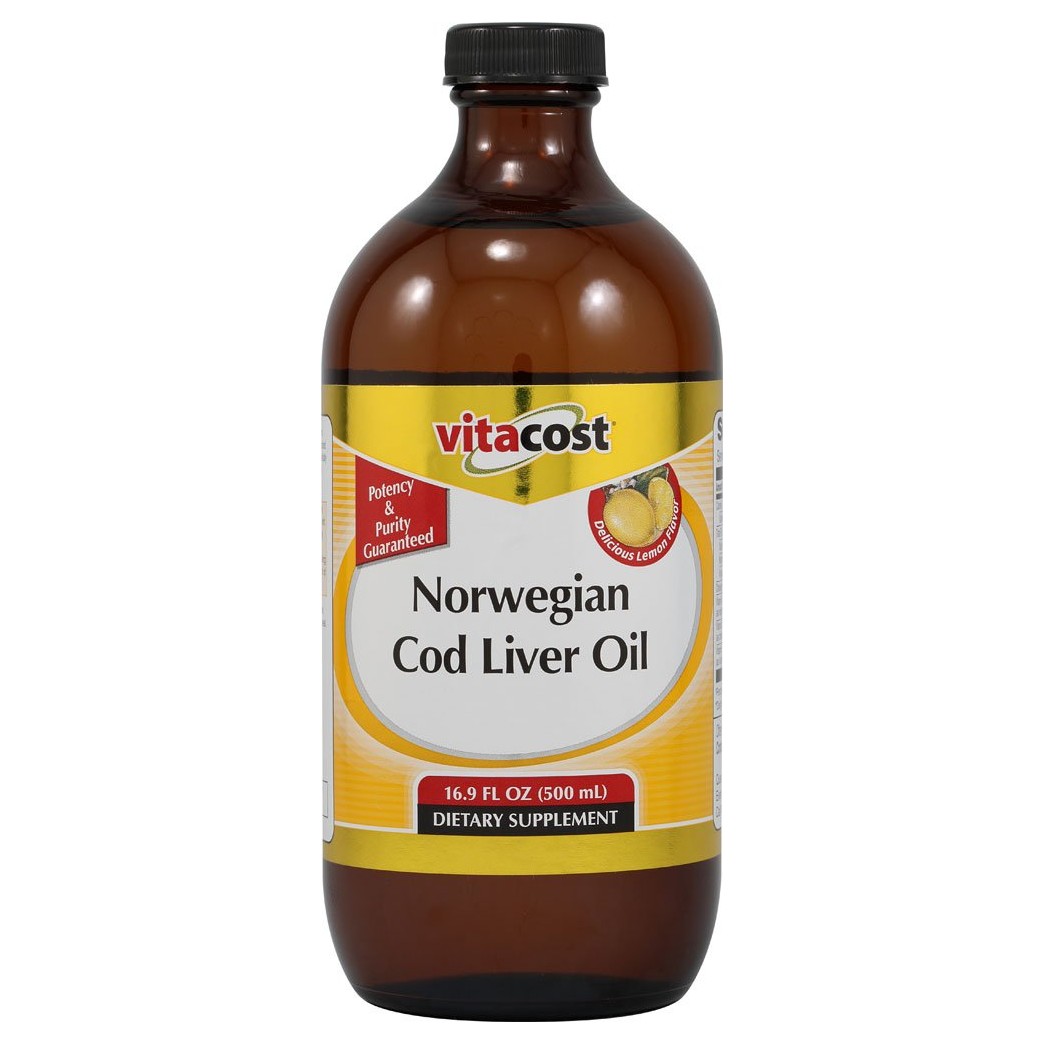 Vitacost Norwegian Cod Liver Oil Lemon - 16.9 fl oz