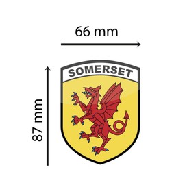 stika.co Pack of 2 Somerset County Flag Signs - Static Cling Window Vinyl - Car, Van, Truck Window Sign - United Kingdom County Flags