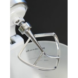 TschimmBeat Stainless Steel Flat Stirrer, Accessory for KitchenAid from Germany, World First