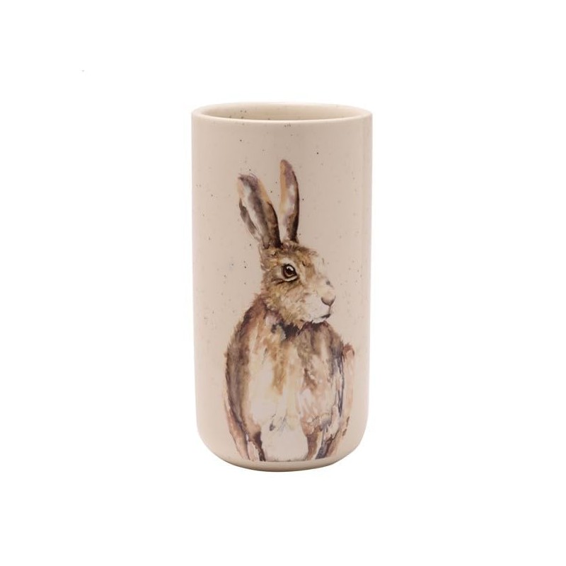 Widdop Tall Ceramic Vase - Wild Hare with Speckled Effect