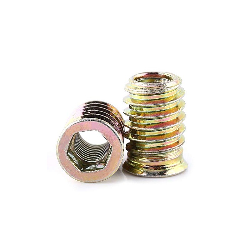 Threaded Insert Nuts, Hexagonal Hex Socket Screw Nuts Made of