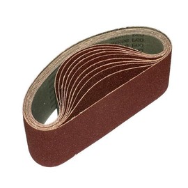 EETools - 10 belts of 60 x 400mm Alumium Oxide Sanding Belts for Power Belt Sander, Grinding, Polishing, Sharpening, Derusting in P60 Grit