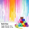 9 Rolls Crepe Paper Craft Streamers Hanging Rainbow Crepe Paper