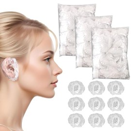 300 Cofias Desechable Ducha Plástico Impermeables Baño Reutilizables Proteger Cabello Uso Diario Hogar Viajes
