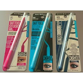 Maybelline Tattoo Studio Gel Eyeliner Pencil-Up To 36H-Choice of Color - 806 Artic Skies