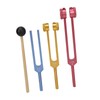 Tuning Forks Set for Healing with Mallet 3 Color Weighted
