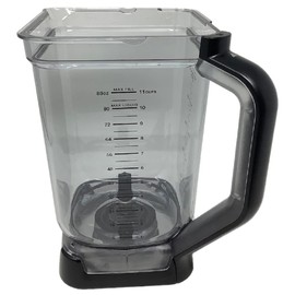 Ninja 88 oz Pitcher (11 Cups) Only for BL2012 BL2013 BlendMax Duo 1600W Auto-iQ Boost Blender Clear and Black