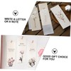 FUNOMOCYA 4 Sets Fresh Illustrated Letter Paper Envelopes Set for