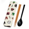 Tatsumiya OKA'S 18.0 Cloth Pasting Spoon & Chopsticks Set, White,