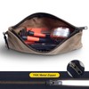 NorthClimbOtd Small Tool Bag, Waxed Canvas Zippered Pouch, Tool Pouches