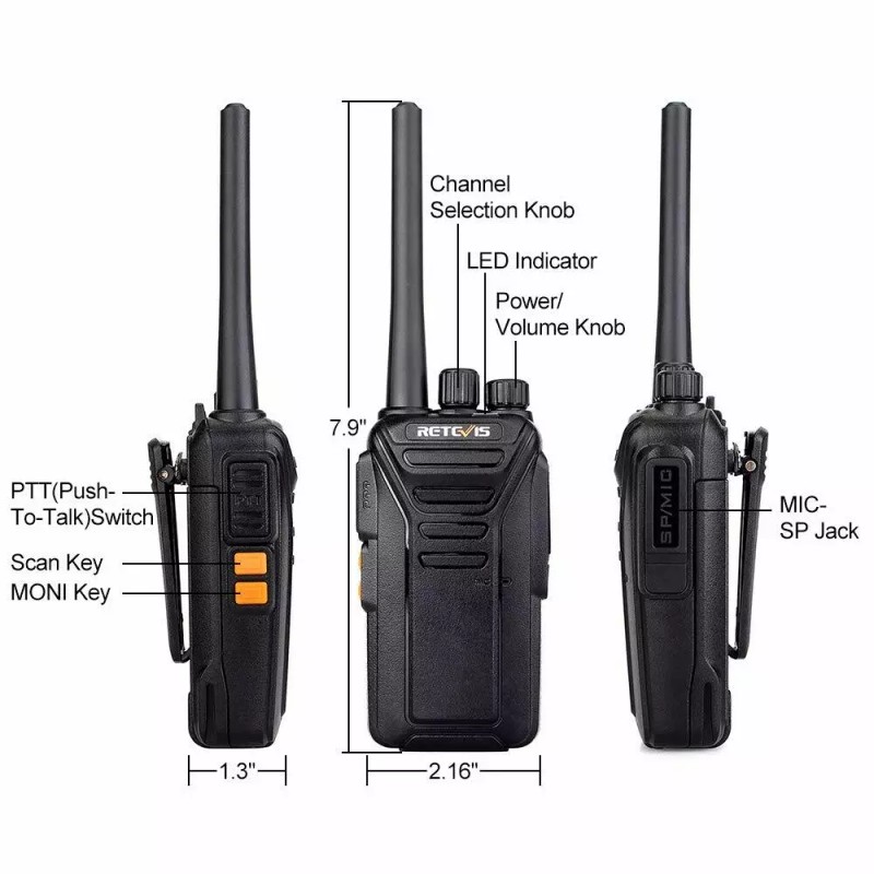 Retevis RT27V MURS Walkie Talkies VHF Long Range Two way
