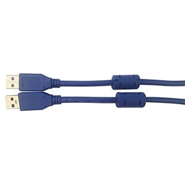 MULTICOMP PRO - MC002478 - USB Cable, USB Type A Plug, 3 m with Ferrite Beads USB Type A Plug 9.8 ft Blue USB 3.0-6pack