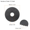 HARFINGTON 2pcs Circular Saw Blades 63mm x 16mm x 0.5mm