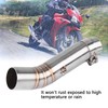 KIMISS Motorcycle Exhaust Middle Pipe Link Connect for Honda CBR500R