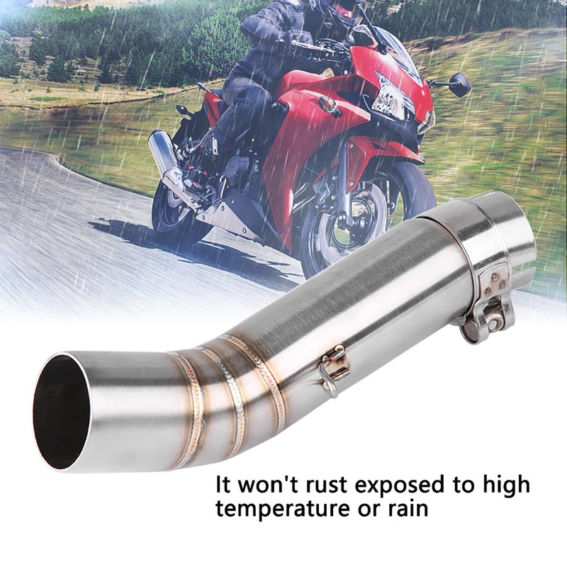 KIMISS Motorcycle Exhaust Middle Pipe Link Connect for Honda CBR500R