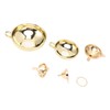 5 Pcs Funnel Set Stainless Steel Gold Plating Wide Mouth