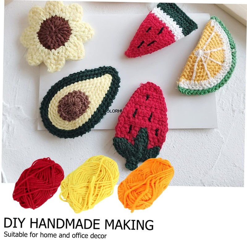 KONTONTY 12Pcs Handmade DIY Knitting Woolen Yarn Soft Durable Craft
