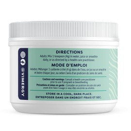 Vimergy Spirulina Powder – Concentrated Plant Protein Supports Immune Health & Cardiovascular Function – Vegan, Kosher, Gluten-Free – 125g