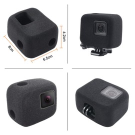 Foam Windshield Housing Windslayer for GoPro Hero 7/6/5 Black - Windscreen Noise Reduction Cover for Outdoor Audio Video Recording