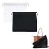 2 PCS 50×40cm Dust Bags for Handbags White Black Purse