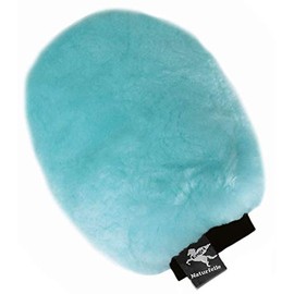 ENGEL GERMANY Sheepskin Grooming Mitt both-sided lambskin colour lightblue (Puha 1)