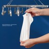 Multifunction Aluminum Alloy Laundry Drying Rack with 26 Clips for