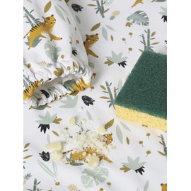 Vertbaudet Baby Bib with Sleeves "Panda Friends" Printed Multicoloured Tiger One Size