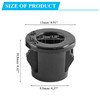 Bonsicoky 50 Pcs Black Snap Bushing 3/8" Mounting Diameter, Plastic