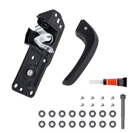 Aoerzn Premium Inside Door Handle, Front Left Driver Side, Plastic, Fits for 2007-2014 GM and Chevy Trucks, Replaces# 20833606, 20871488, 15936892, 91485, 80374