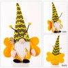 ZTML MS Bumble Bee Gnomes Plush, 2pcs Handmade Honeybee with