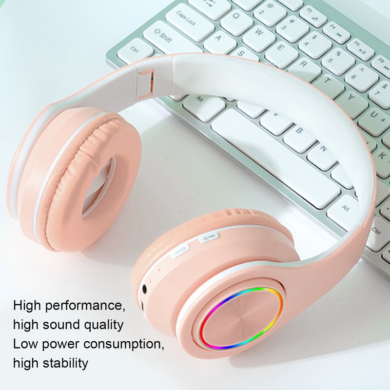 Bluetooth Headset Noise Reduction Foldable Over Ear Wireless Headphone with