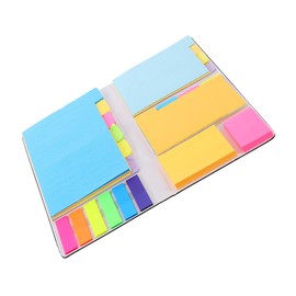 LALAFINA Memo Pads 410 Count School Supplies Office Smooth Writing Leather Case