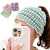 Mesh Hair Cap for Face Washing, Shower, Bath, Sauna Hair Cap Pink / No Packaging Needed (Free individual packaging for less than 10 total) 5ea