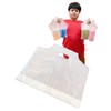 100PCS Plastic Clear Handle Drink Containers Bags for Shops Stores