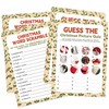 30 Pcs Christmas Party Games Cards - Word Scramble and