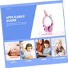 OSALADI Boy Girl Headphones with Microphone Volume Control Cable Cartoon