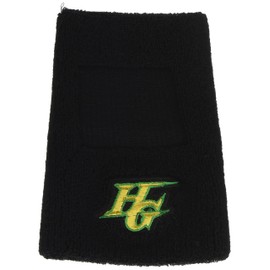 HI-GOLD LBR-200 Baseball Wristband (with Embroidered Window), Black, One Size Fits Most