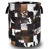 Personalise Cow Print Laundry Basket Oxford Cloth Animal Cowhide Laundry