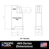 PACLOCK‘s UCS-445A, Shrouded Single Post Padlock for Pelican®, Milwaukee® PACKOUTS™,
