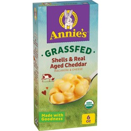 Annie's Shells and Real Aged Cheddar, Macaroni and Cheese, 6 oz