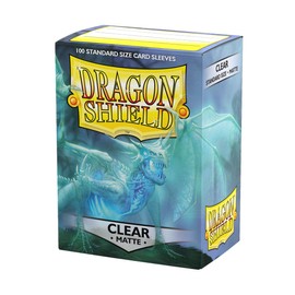 Dragon Shield ART11001 Matte Standard Size Sleeves Cartoncino 100pk-Clear, Multicoloured